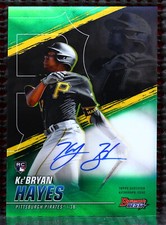 KE'BRYAN HAYES - 2021 BOWMAN'S BEST BEST OF '21 AUTOGRAPH GREEN REFRACTOR