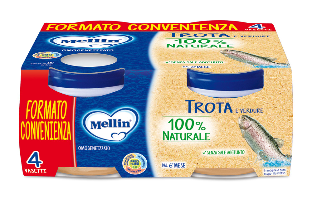 Mellin – Omogeneizzato Trota 4x80g Mellin