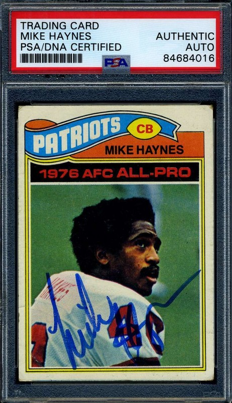Mike Haynes PSA DNA Signed 1977 Topps Rookie Autograph