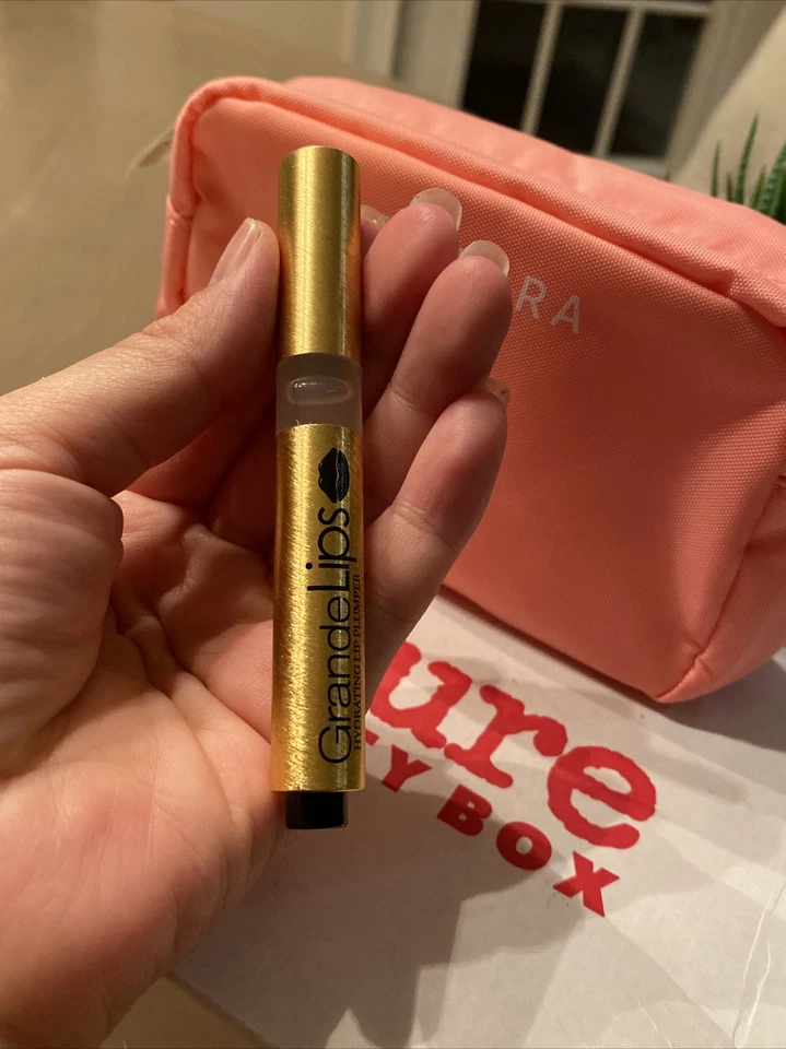 GRANDE LIPS CLEAR GLOSS PEPTIDE BOOSTING PLUMPER .05oz NEW With Bag As Shown - Image 4 of 4