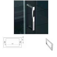 Maniglia box doccia Quadra in Zama Cromata Ricambio Accessori DocciaItalia