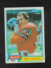 1981 Topps #116 Randy Gradishar card, Denver Broncos HOF