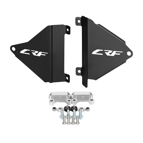 Black Works Connection Radiator Braces For HONDA CRF450L CRF450RL/450X 2019-2024 - Picture 5 of 22