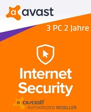 Avast Internet Security 3 PC 2 Year 2026 Full Version/Upgrade Antivirus Premium
