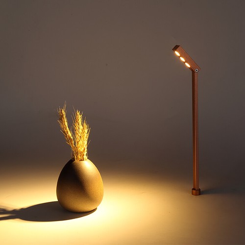 LED Cabinet Pole Lamp Fixtur Jewelry Store Exhibition Picture Display Light Gold - Picture 20 of 21
