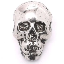 Skull Head Concho Snap Set Antique Nickel 1" 1265-79 by Stecksstore