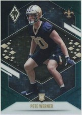 2021 Panini Phoenix Pete Werner Rookie Celestial Parallel Saints RC #168