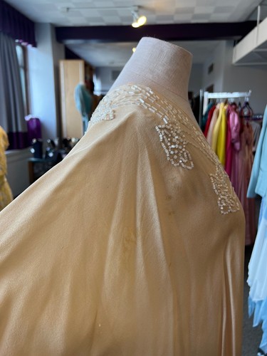 Blusa de seda vintage de 1920 con cuentas - Imagen 7 de 14