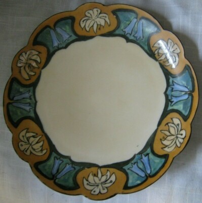 Limoges France Green Mark circa 1900 Hand Decorated 8.5