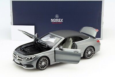 2015 MERCEDES-BENZ S-CLASS CABRIOLET GRAY 1:18 OPENING BODY PARTS