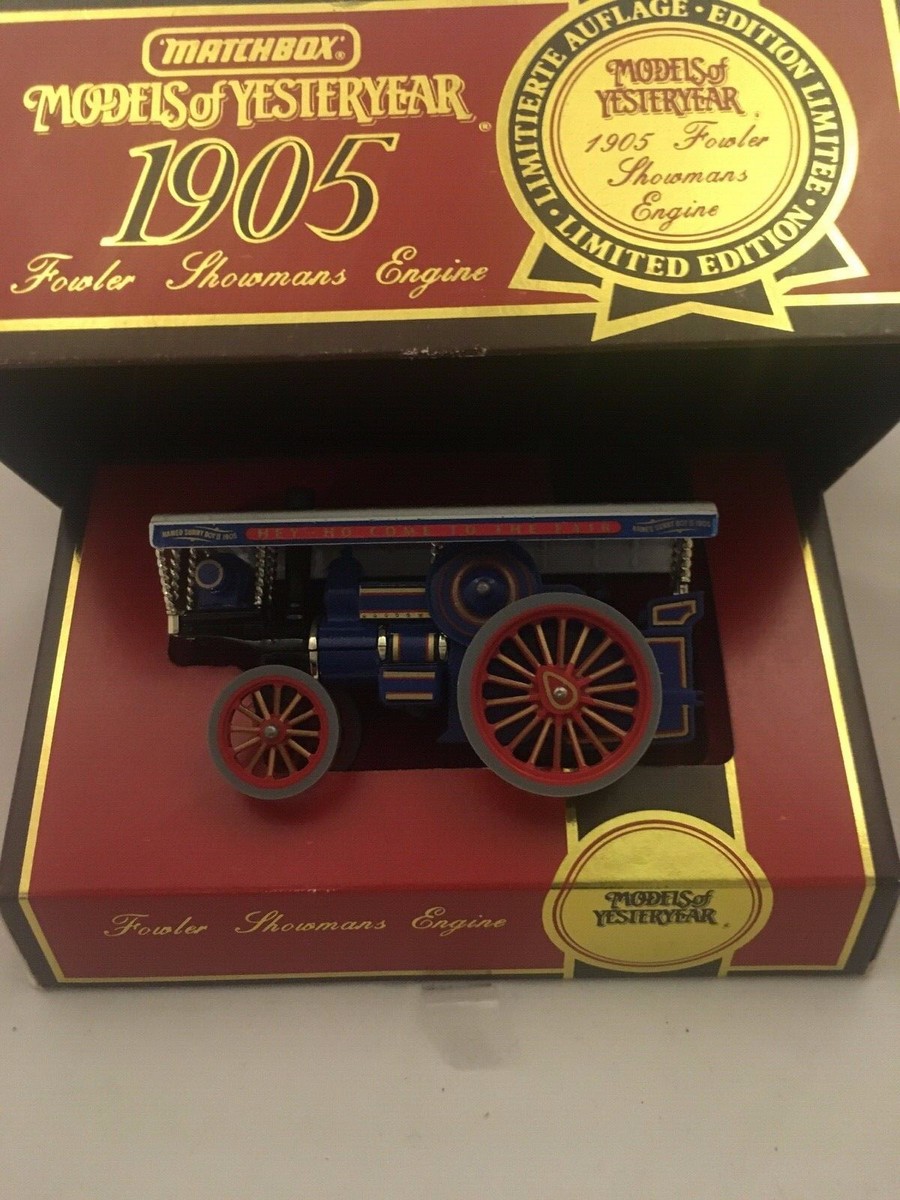 その他 MATCH BOX 1905 Showmans Engine Matchbox, 1905 Fowler Showmans Engine. Models Of Yesteryear
