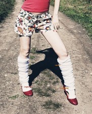 Long Loose Thigh High Slouch Socks Over Knee Japanese School Girl OTK Cable Knit