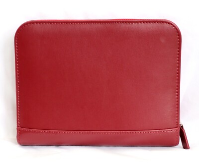 Franklin Covey Zipper Classic Red Ring Binder Organizer Planner