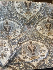 2 Pottery Barn Euro Square Pillow Shams Dust Blue Gray Cream Cotton  26” (a24