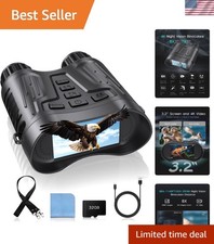 Waterproof 4K Night Vision Binoculars - Ideal for Wildlife Observation  Camping