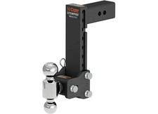 Curt 45973 StowPro Adjustable USA-Made Ball Mount 9" Drop 2-1/2" Shank Dual Ball