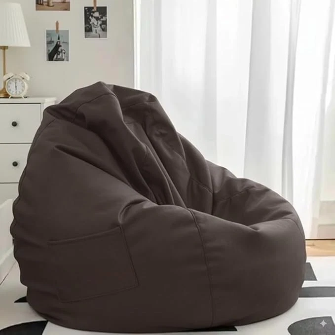 Funda sofá silla Bean Bag e imitación cuero para vivir XXXL sin relleno Foto 2 de 4