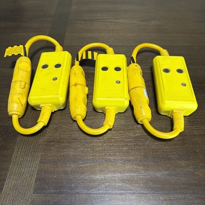 3 Hubbell Portable Ground Fault Circuit Interrupters Model E 41978 Tested Works