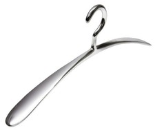 3 - 20 - Design-Kleiderbügel "Apollo" aus Aluminium glanzpoliert 44,5 cm NEU