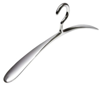 3 - 20 - Design-Kleiderbügel ''Apollo'' aus Aluminium glanzpoliert 44,5 cm NEU