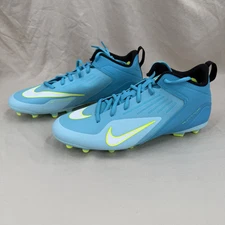 Nike Alpha Huarache 8 Varsity Lax Molded Cleats Men 11.5 Blue Lacrosse CZ6558