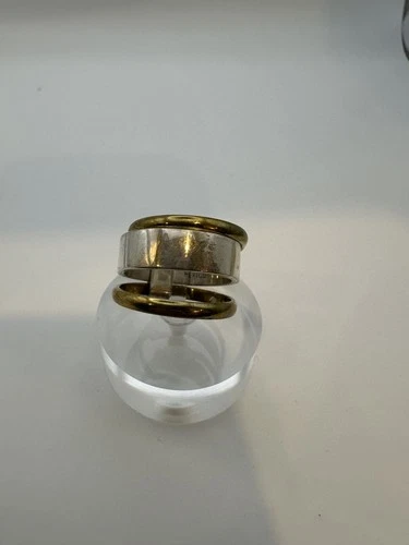 VTG Sterling Silver .925 Made in Mexico TRIPLE Band - 9.3grams; size 9