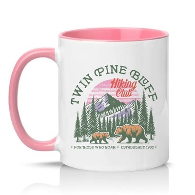 Twin Pine Bluff Wanderclub Unisex 11 Unzen Keramiktasse Naturliebhaber Outdoor Geschenk