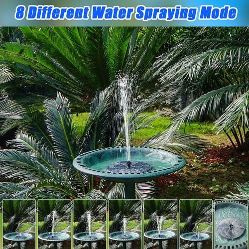 Solar Bird Bath Fountains Upgraded, 4W 60 LED Lights, 60 Led Lights - Picture 3 of 6