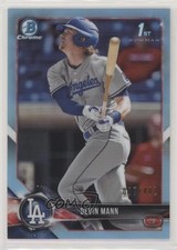2018 Bowman Draft Chrome Sky Blue Refractor 7/402 Devin Mann #BDC-15 0q3