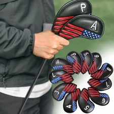 Golf Iron Covers Iron Head Covers Set 12pcs/Set Universal Fit Main Iron Clubs