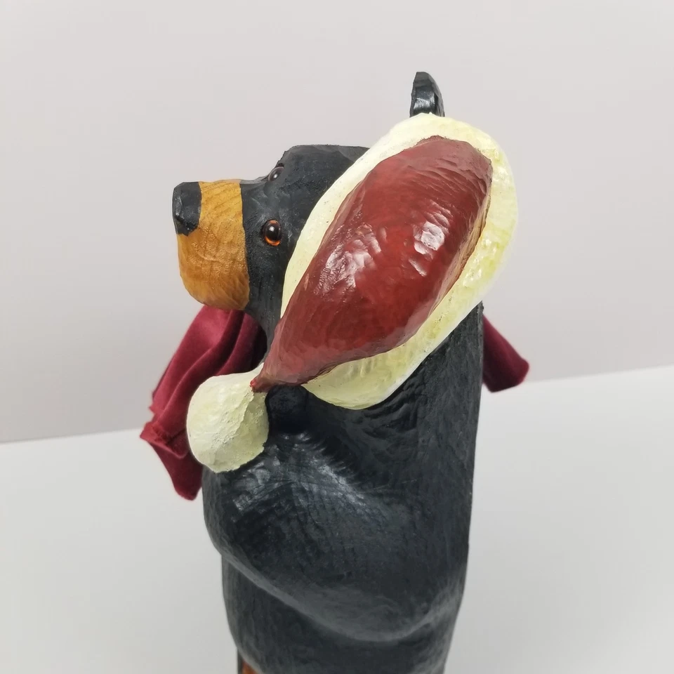 Jeff Fleming Big Sky Carvers Massivholz Bär BSC Nikolausmütze Weihnachtsdecke - Bild 3 von 4