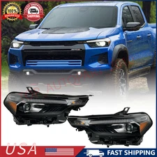 FULL LED Headlight Assembly For 2023-2025 Chevrolet Colorado Driver + Passenger