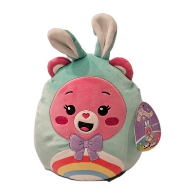 Original Squishmallows Care Bears Cheer Bear Easter Bunny Plush Stuffed Animal