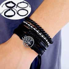 Tree of Life 4pc Bracelet Set for Men  Women Fashion Jewelry