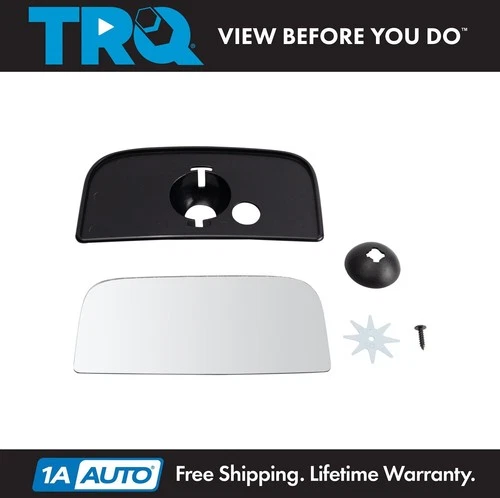 TRQ Exterior Tow Mirror Lower Glass RH Passenger Side for Chevy GMC Truck SUV