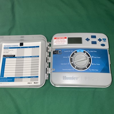 Hunter Pro-C PC-400i Indoor Sprinkler Irrigation Timer Controller 5 Zones