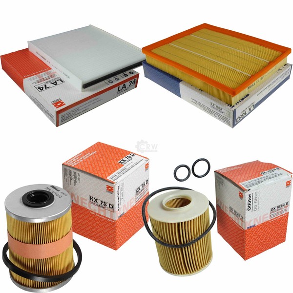 Mahle Kraftstofffilter KX 78D Innenraum LA 74 Luft LX 1683 ÖLfilter OX 163/4D-image