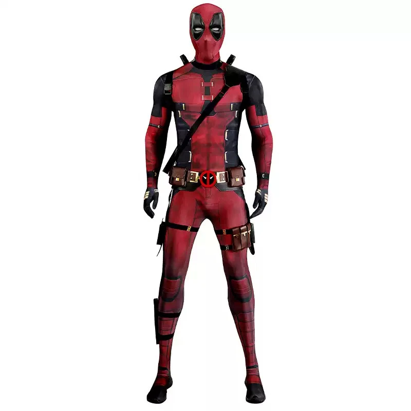 Deadpool 3 косплей наряды комбинезон Уэйд Уилсон костюм аксессуары для Хэллоуина - Изображение 2 из 4