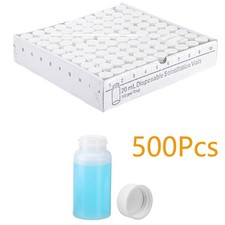 20mL Scintillation Vial 500Pcs HDPE Scintillation Vials w/22-400 White Screw Cap