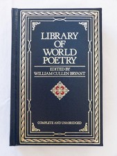 LIBRARY OF WORLD POETRY, William Cullen Bryant, Unabridged, Bonded Leather, LNC