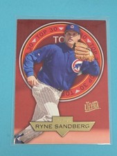 1997 Ultra Top 30 #20 Ryne Sandberg Chicago Cubs BASEBALL Card 2F