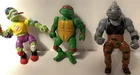 Vintage 1988 & 1990 Teenage Mutant Ninja Turtles Action Figures Lot of 3