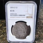 Morgan Dollar 1894 New Orleans $1 Silver NGC XF45 Circulated KM#110