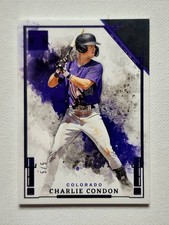 2025 Panini Impeccable Amethyst Charlie Condon #75 /5 - ROCKIES - BEAUTIFUL...