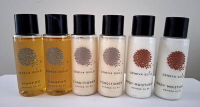 Geneva Guild Body Set 6 pcs- Shampoo, Condition,Body Moisturiser 1.01 fl.oz Each