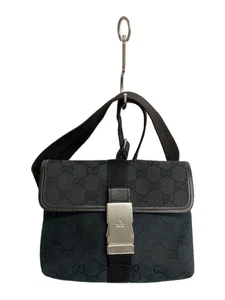 Sac GUCCI taille GG toile noir occasion
