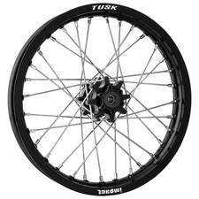 Tusk Impact Complete Rear Wheel 16 X 1.85 Black Silver For Sur-ron And Segway