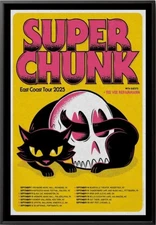 ~HOT~Superchunk East Coast Tour Poster 2025 Rock Band Concert Poster Collectible