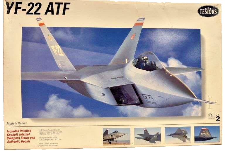 テスター　1/32  YF-22 ATF Large Scale! Testors 1:32 YF-22 Raptor ATF Kit Review - YouTube