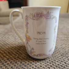 Vintage Precious Moments Porcelain Cup Mom 1989 Excellent Condition